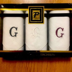 3 men’s handkerchiefs